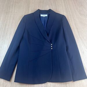 Tahari Arthur S. Levine Women’s Blazer Sz 6 Navy 3 Button Front Career Jacket